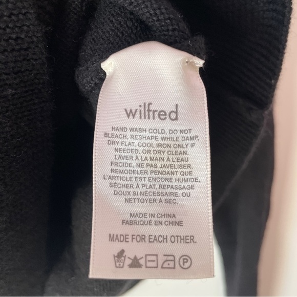 Aritzia Wilfred Cyprie Sweater with Merino Wool in Black Small - Picture 10 of 11